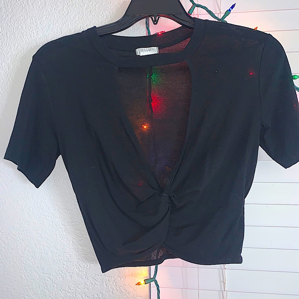 Cross crop top